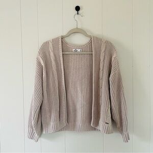 Hollister Women's Cable Knit Cardigan - Cream